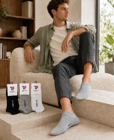 ONF-SCK-NS | Men's No-Show Comfort Socks - ONE FIT