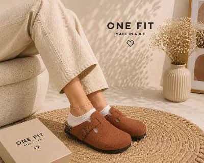 ONF-CLG-2020 | Women's Buckle Comfort Clogs - ONE FIT