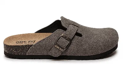 ONF-CLG-2020 | Women's Buckle Comfort Clogs Grey - ONE FIT