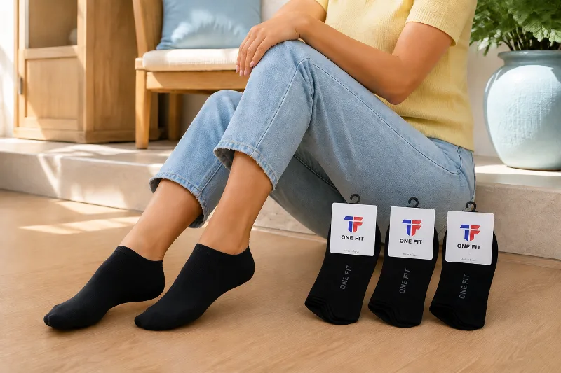 ONF-SCK-NSW | Women's No-Show Everyday Socks Black - ONE FIT