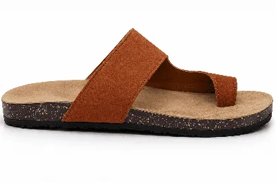ONF-SLP-140 | Men's Toe-Loop Comfort Slippers Havana - ONE FIT