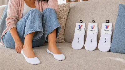 ONF-SCK-BAL | Women's Ballerina No-Show Socks White - ONE FIT