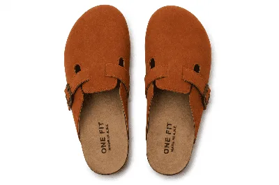 ONF-CLG-3040 | Men's Buckle Comfort Clogs Havana - ONE FIT