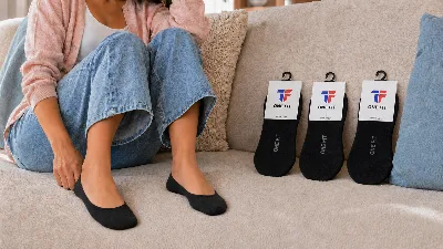 ONF-SCK-BAL | Women's Ballerina No-Show Socks Black - ONE FIT